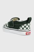 Дитячі кеди Vans TD Slip-On V колір зелений