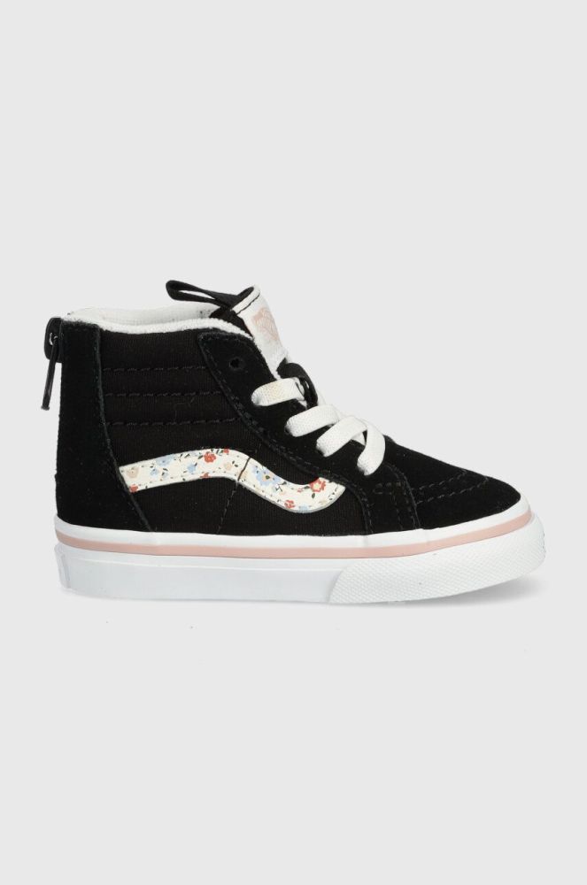 Дитячі кеди Vans TD SK8-Hi Zip колір чорний