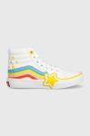 Дитячі кеди Vans SK8-Hi Rainbow Star колір білий Дитячі кеди Vans SK8-Hi Rainbow Star колір білий