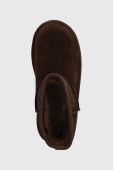 Дитячі замшеві чоботи UGG CLASSIC MINI PLATFORM колір коричневий