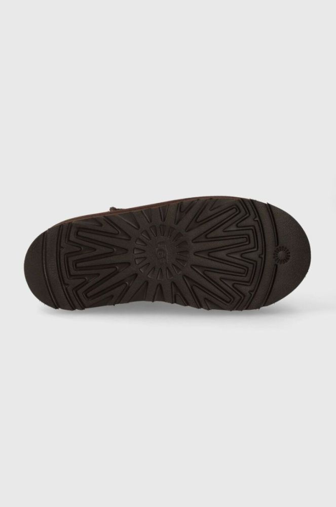 Дитячі замшеві чоботи UGG CLASSIC MINI PLATFORM колір коричневий фото 5