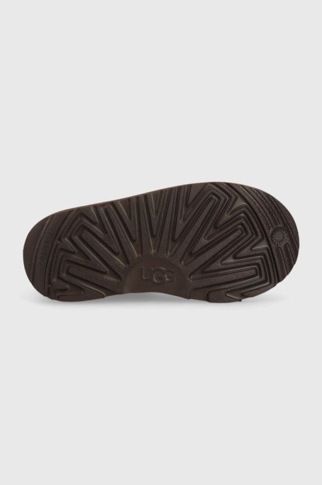 Дитячі замшеві чоботи UGG KIDS CLASSIC ULTRA MINI колір коричневий фото 5