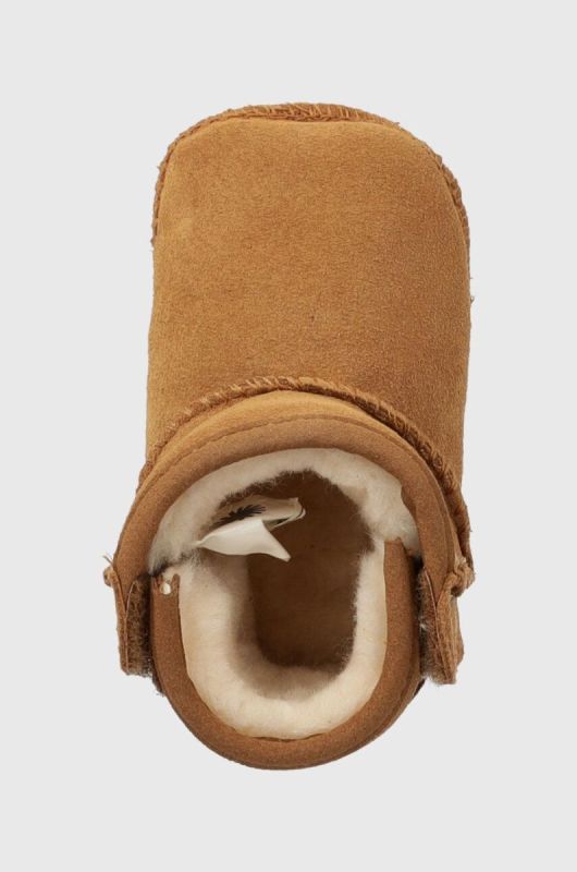 Замшеві кросівки для немовлят UGG I BABY CLASSIC колір бежевий фото 4