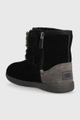 Дитячі замшеві чоботи UGG T KOALA STUFFIE колір чорний