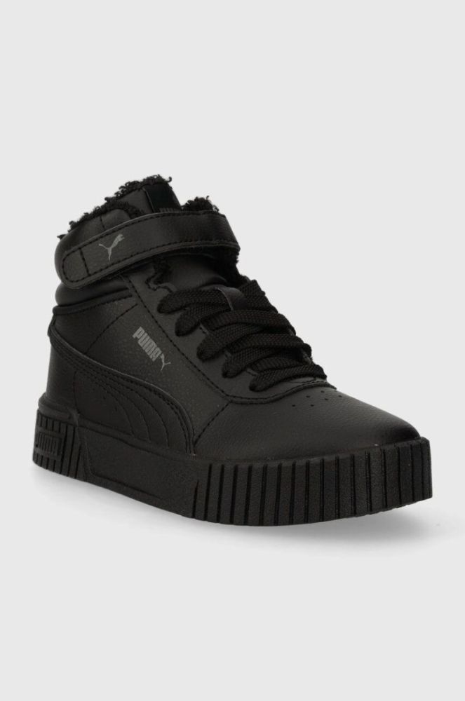 Дитячі кросівки Puma Carina 2.0 Mid WTR PS колір чорний фото 2