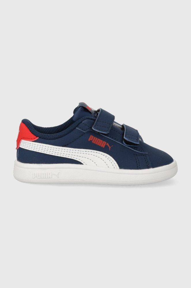 Шкіряні кросівки Puma Smash 3.0 Buck V колір синій