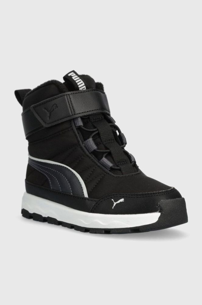 Дитячі чоботи Puma Evolve Boot AC+ PS колір чорний фото 2