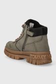 Дитячі зимові черевики Tommy Hilfiger колір зелений (3401259)