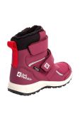 Дитячі зимові черевики Jack Wolfskin WOODLAND WT TEXAPORE HIGH VC колір бордовий