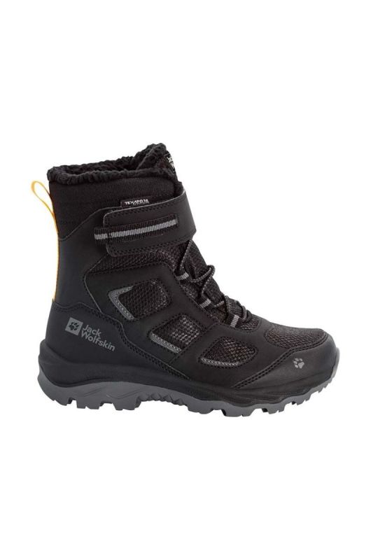 Дитячі зимові черевики Jack Wolfskin VOJO WT TEXAPORE HIGH колір чорний