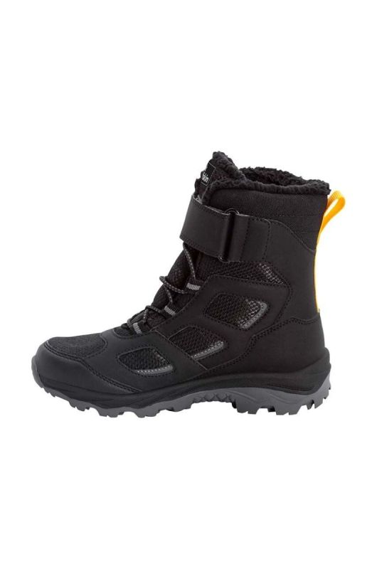 Дитячі зимові черевики Jack Wolfskin VOJO WT TEXAPORE HIGH колір чорний фото 2