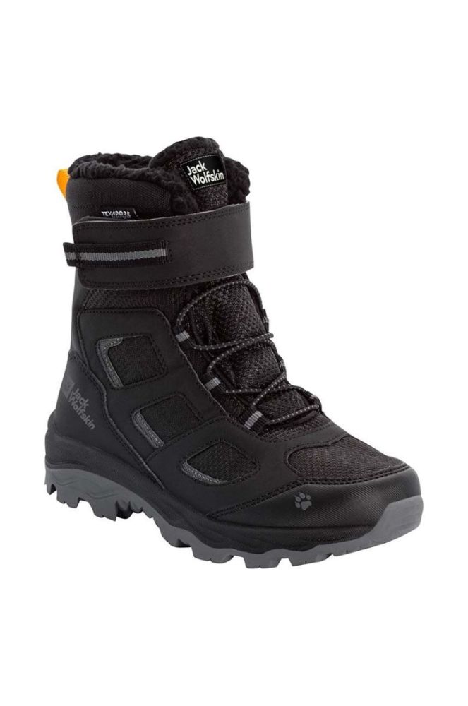 Дитячі зимові черевики Jack Wolfskin VOJO WT TEXAPORE HIGH колір чорний фото 3