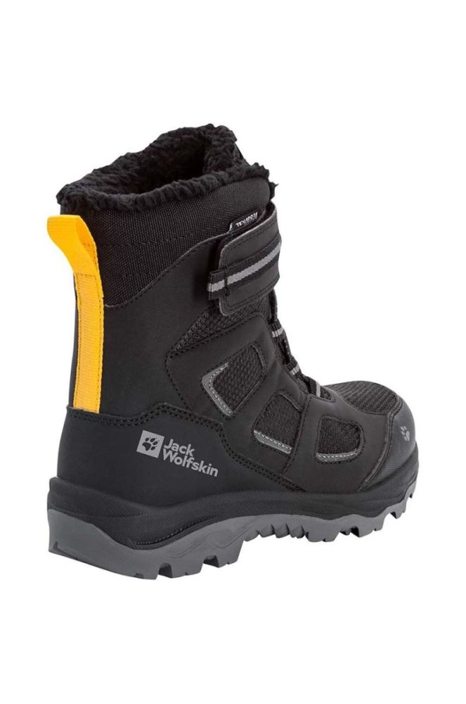 Дитячі зимові черевики Jack Wolfskin VOJO WT TEXAPORE HIGH колір чорний фото 4