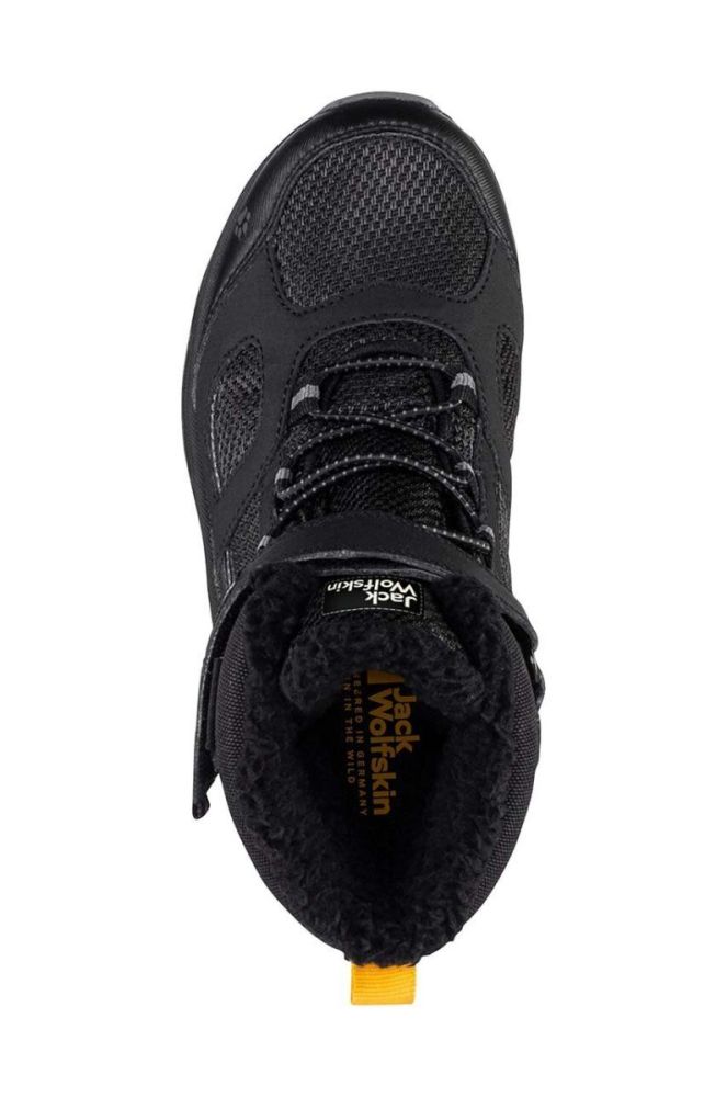 Дитячі зимові черевики Jack Wolfskin VOJO WT TEXAPORE HIGH колір чорний фото 5