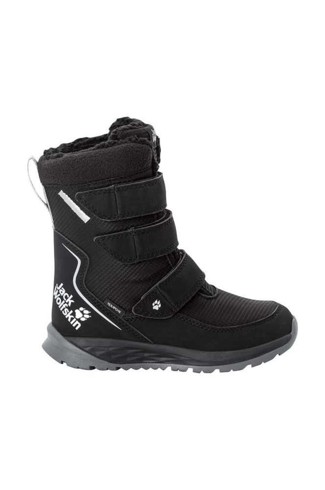 Дитячі черевики Jack Wolfskin POLAR BOOT TEXAPORE HIGH VC колір чорний