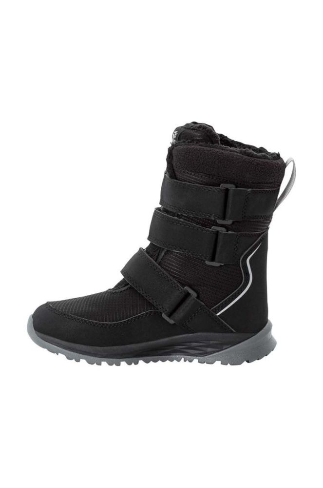 Дитячі черевики Jack Wolfskin POLAR BOOT TEXAPORE HIGH VC колір чорний фото 2