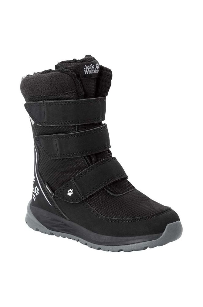 Дитячі черевики Jack Wolfskin POLAR BOOT TEXAPORE HIGH VC колір чорний фото 3