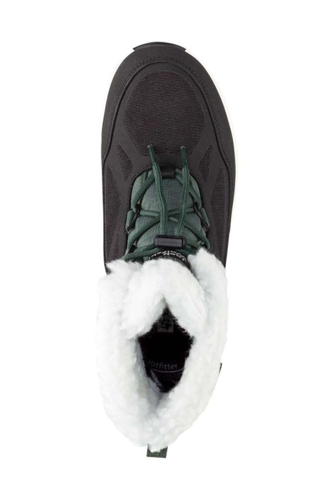 Дитячі зимові черевики Jack Wolfskin VOJO SHELL XT TEXAPORE MID колір зелений фото 5