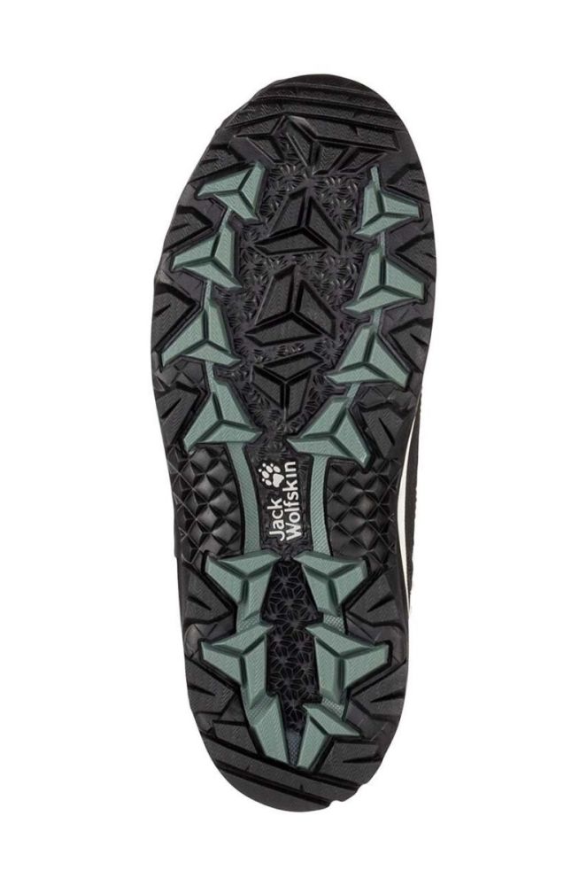 Дитячі зимові черевики Jack Wolfskin VOJO SHELL XT TEXAPORE MID колір зелений фото 6