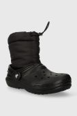 Дитячі чоботи Crocs Classic Lined Neo Puff колір чорний