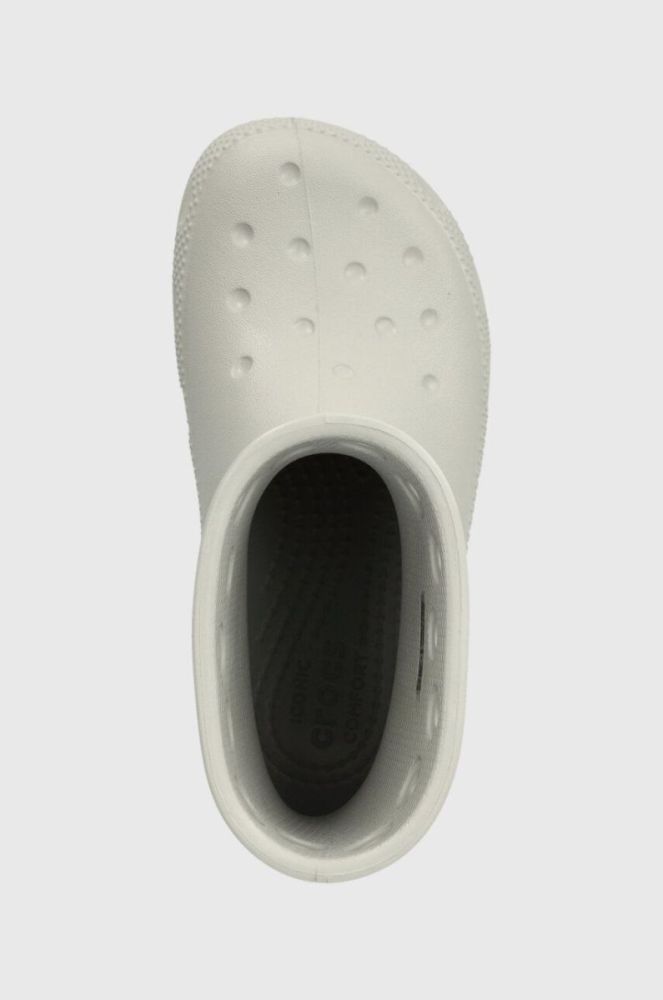 Дитячі гумові чоботи Crocs колір сірий фото 4