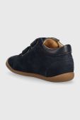 Дитячі замшеві туфлі Pom D'api колір синій (3493187)