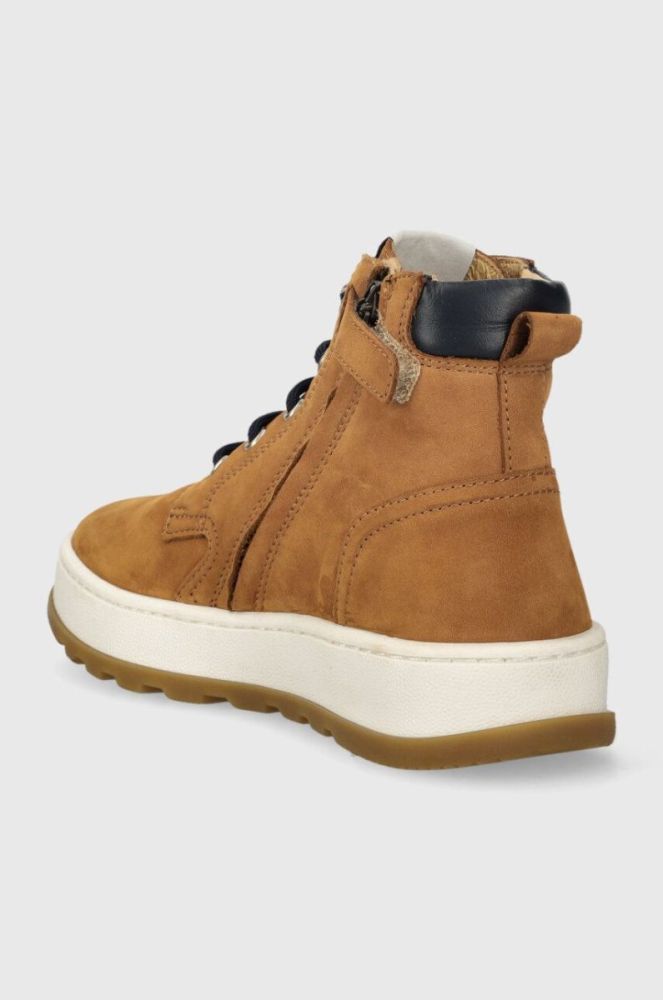 Дитячі замшеві туфлі Pom D'api FLOW BOOTS колір коричневий (3615832) фото 3