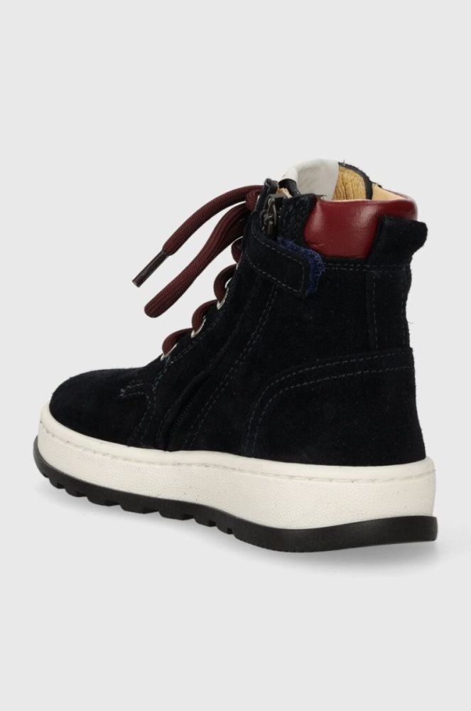 Дитячі замшеві туфлі Pom D'api FLOW BOOTS колір синій (3611901) фото 3