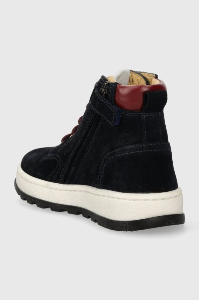 Дитячі замшеві туфлі Pom D'api FLOW BOOTS колір синій (3649845) фото 3