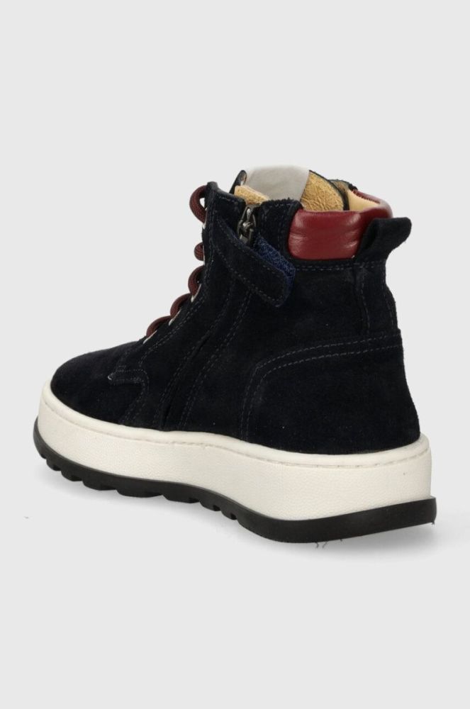 Дитячі замшеві туфлі Pom D'api FLOW BOOTS колір синій (3611903) фото 3