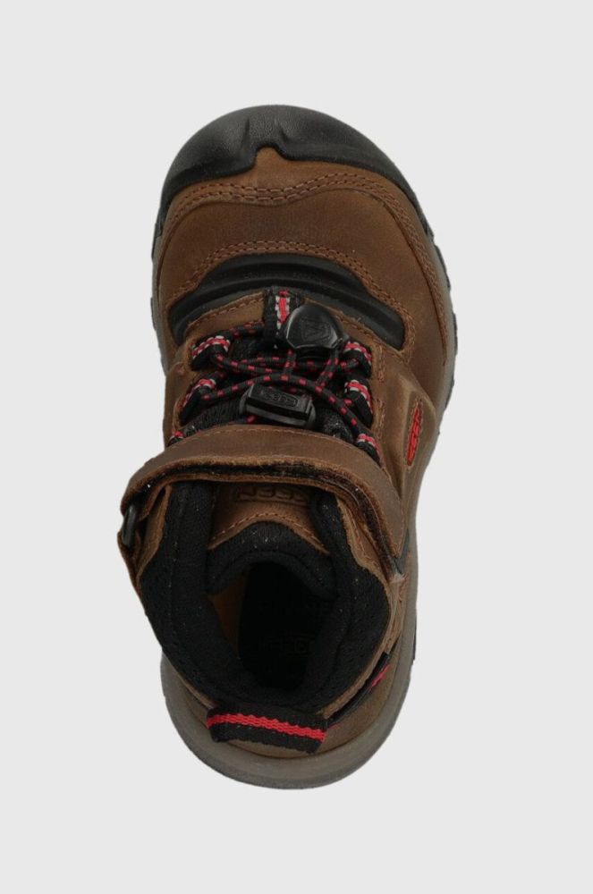 Дитячі замшеві зимові черевики Keen колір коричневий (3575516) фото 4