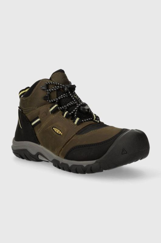 Дитячі черевики Keen колір зелений фото 2