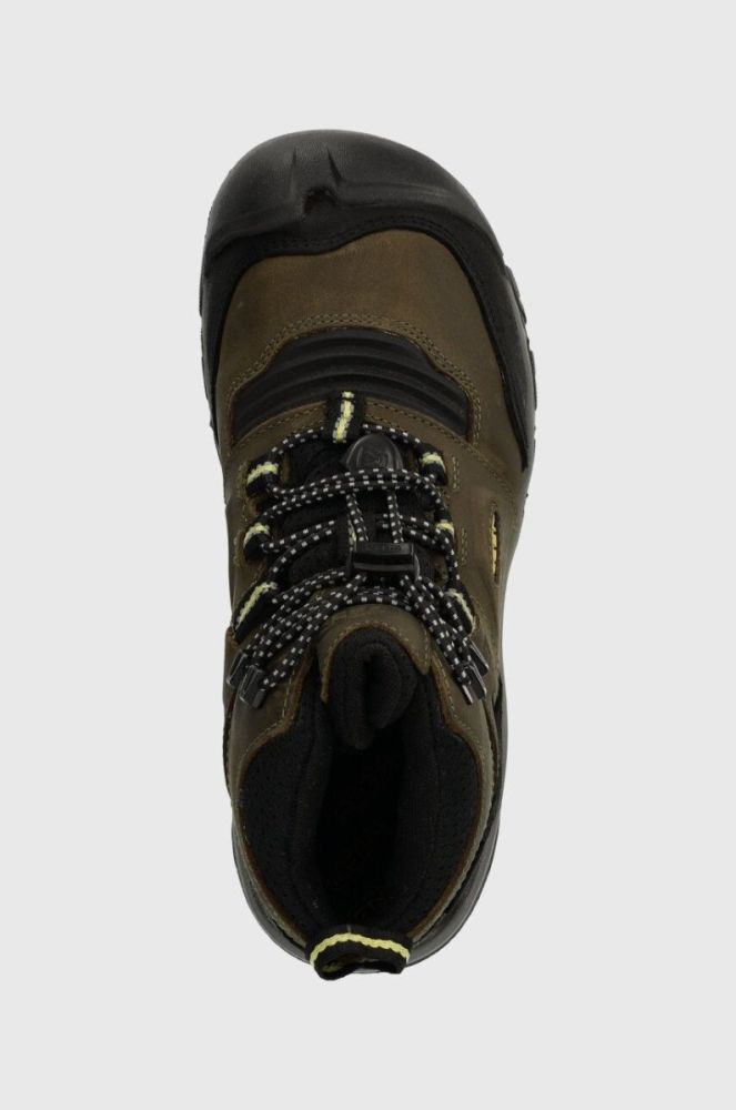 Дитячі черевики Keen колір зелений фото 4