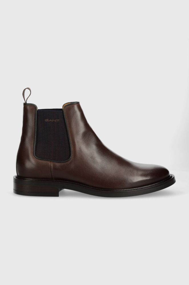Шкіряні черевики Gant St Akron чоловічі колір коричневий (3145933)