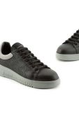 Шкіряні кросівки Emporio Armani колір чорний X4X635 XN889 R625