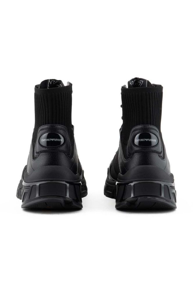 Високі черевики Emporio Armani чоловічі колір чорний X4Z124 XN947 A083 фото 3