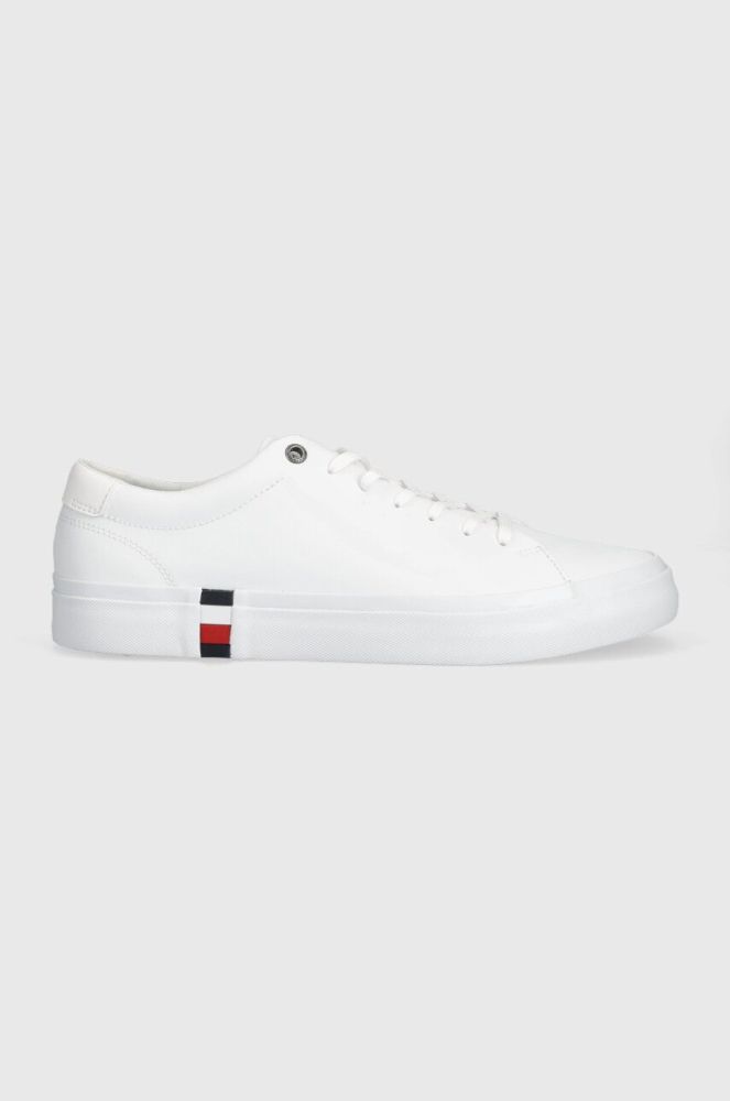 Шкіряні кеди Tommy Hilfiger CORPORATE LEATHER чоловічі колір білий FM0FM04589