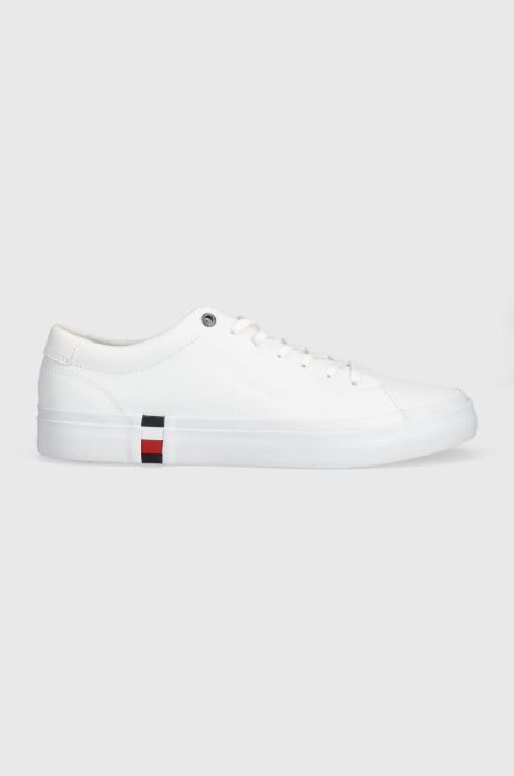 Шкіряні кеди Tommy Hilfiger CORPORATE LEATHER чоловічі колір білий FM0FM04589