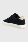 Замшеві кросівки Tommy Hilfiger TH HI VULC STREET LOW колір синій FM0FM04590