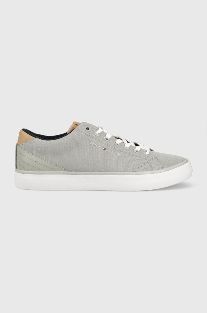 Кеди Tommy Hilfiger TH HI VULC CORE LOW чоловічі колір сірий FM0FM04685