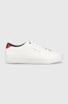 Шкіряні кросівки Tommy Hilfiger TH HI VULC CORE LOW колір білий FM0FM04687 Шкіряні кросівки Tommy Hilfiger TH HI VULC CORE LOW колір білий FM0FM04687