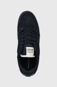 Замшеві кросівки Tommy Hilfiger TH BASKET CORE SUEDE колір синій FM0FM04694