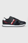 Шкіряні кросівки Tommy Hilfiger RUNNER EVO LEATHER колір синій FM0FM04714 Шкіряні кросівки Tommy Hilfiger RUNNER EVO LEATHER колір синій FM0FM04714