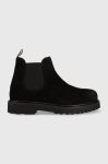 Замшеві черевики Tommy Jeans TJM CHELSEA HIGH BOOT чоловічі колір чорний EM0EM01205 Замшеві черевики Tommy Jeans TJM CHELSEA HIGH BOOT чоловічі колір чорний EM0EM01205