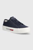 Кеди Tommy Jeans CANVAS SNEAKER чоловічі колір синій EM0EM01299