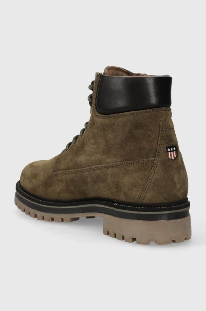 Замшеві черевики Gant Palrock чоловічі колір зелений 27643363.G710 фото 3