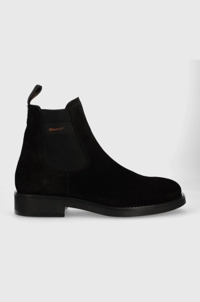 Замшеві черевики Gant Prepdale чоловічі колір чорний 27643419.G00