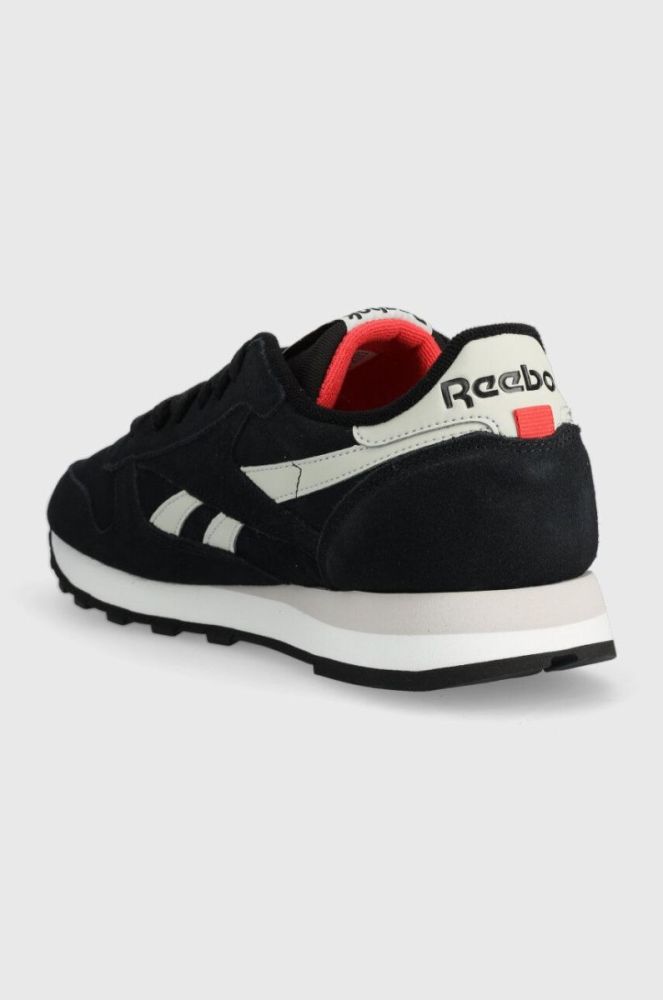 Замшеві кросівки Reebok Classic CLASSIC LEATHER колір чорний фото 3