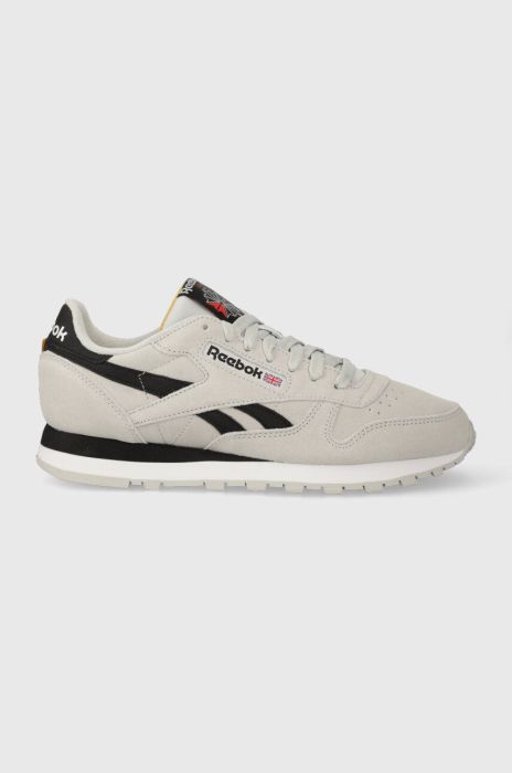 Замшеві кросівки Reebok Classic CLASSIC LEATHER колір сірий