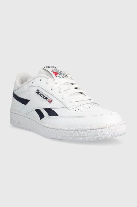 Шкіряні кросівки Reebok Classic CLUB C колір білий (3464444) фото 2